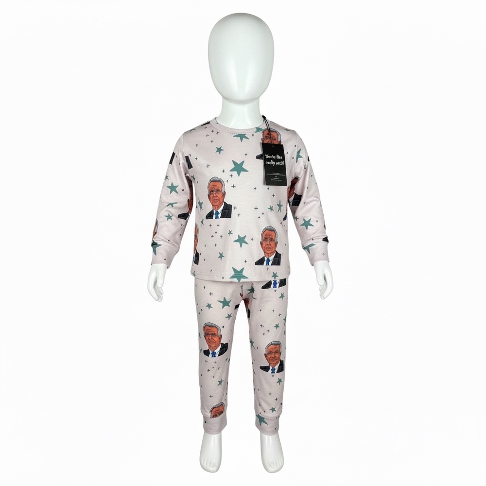 NEW Velveteen Bunny Knots RFK Junior Printed Pajama Set 4T